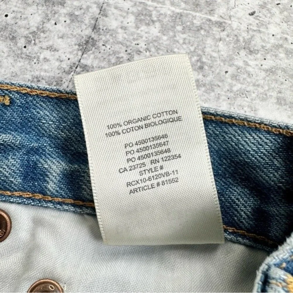 Denim Forum The Ex Boyfriend Distressed Denim Short Size 24